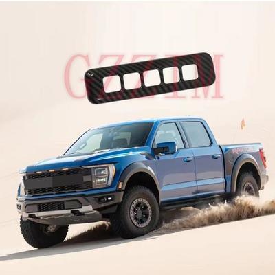 Car Door Handle Bowl Cover Light Cover Full Set Auto Body Kit For Black Carbon Fiber Accessories Car Exterior Waterproof Covers Handle Mirror Bowl Trim For Ford F150 F-150 Raptor 2023