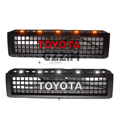 Το Toyota LC76 ABS Mesh Front Grille με φωτεινή μπάρα Μαύρο αυτοκίνητο Grille Front Middle Grille